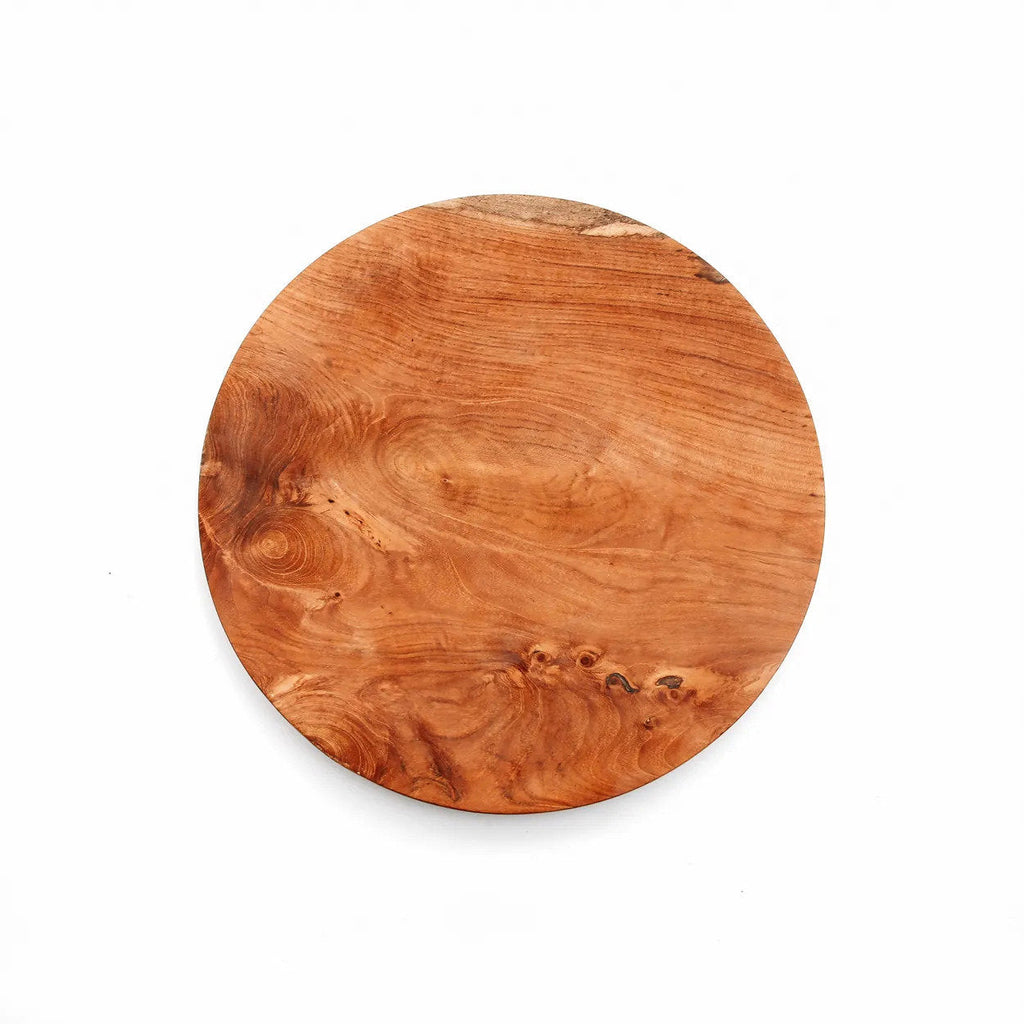 Teakholz Teller Rund XS | Kleiner Holzteller & Untersetzer