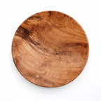 Teakholz Teller 3er-Set Rund | Holz Servierteller Set XS/M/L