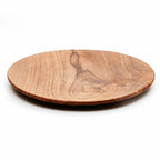 Teakholz Teller 3er-Set Rund | Holz Servierteller Set XS/M/L