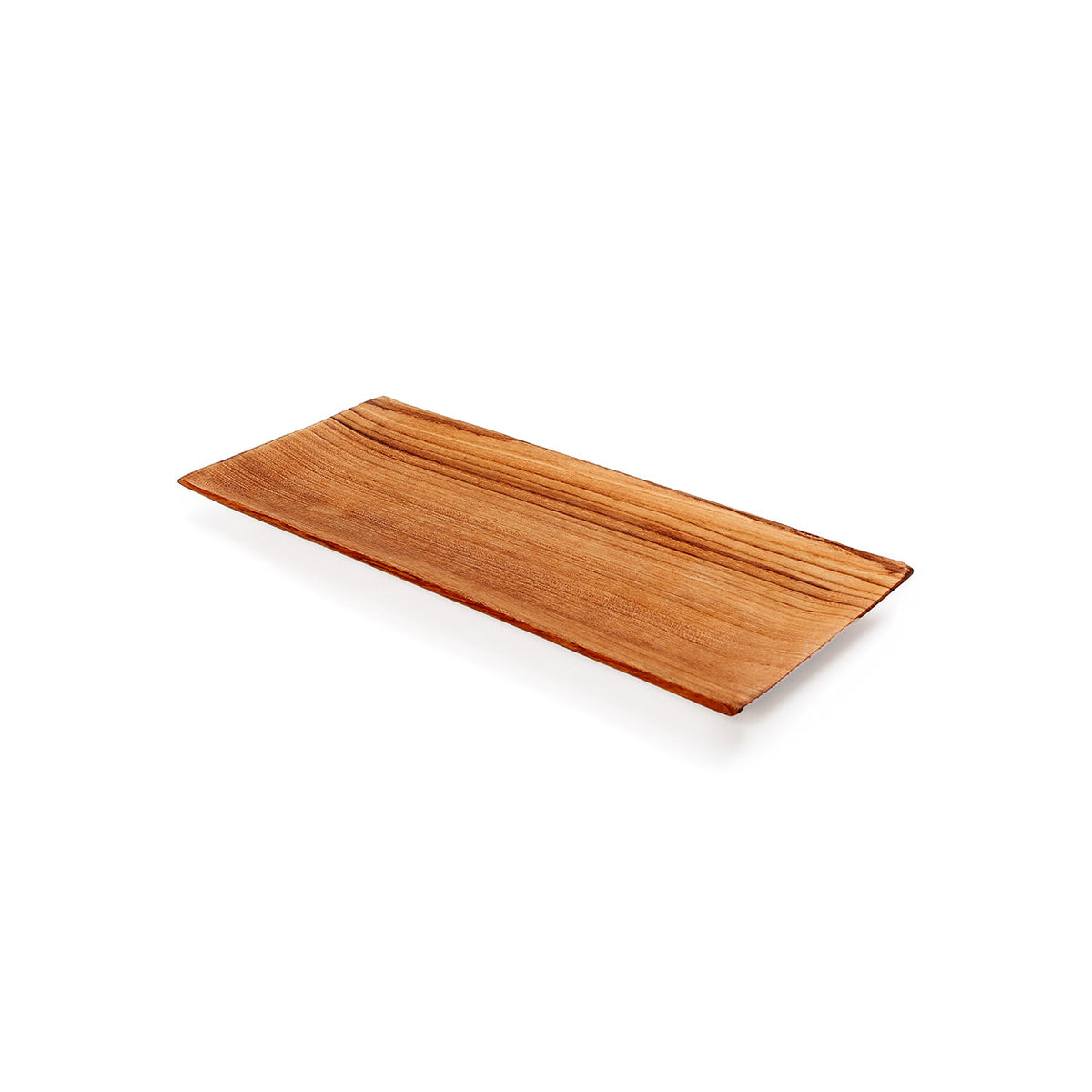 Teakholz Sushi Brett S | Rechteckiges Holz Servierbrett Natur