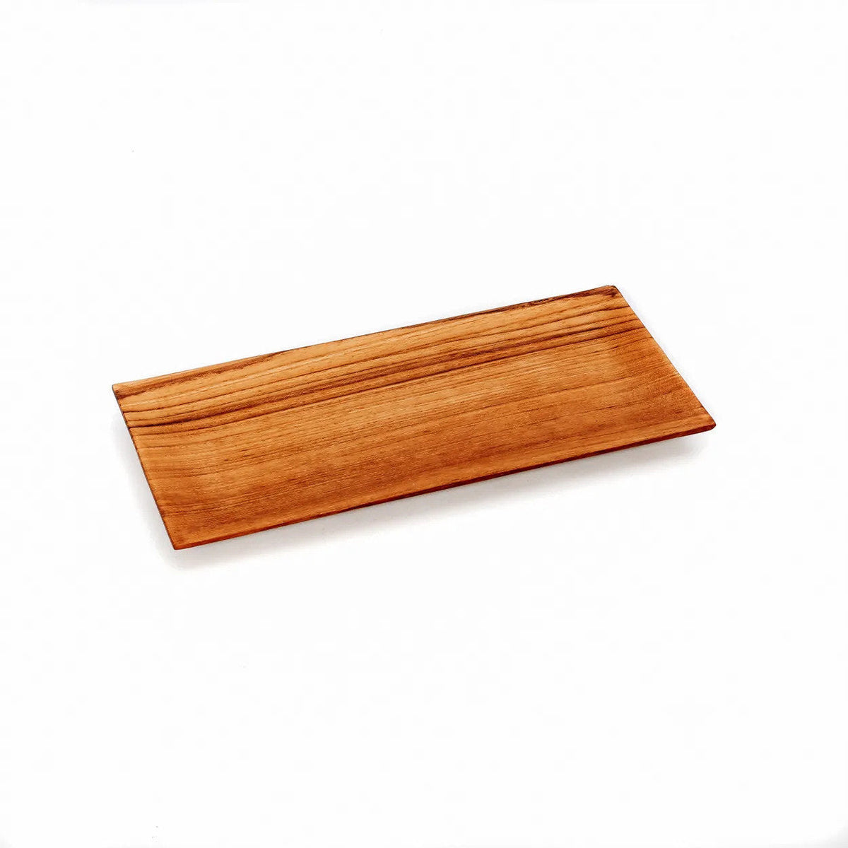 Teakholz Sushi Brett S | Rechteckiges Holz Servierbrett Natur