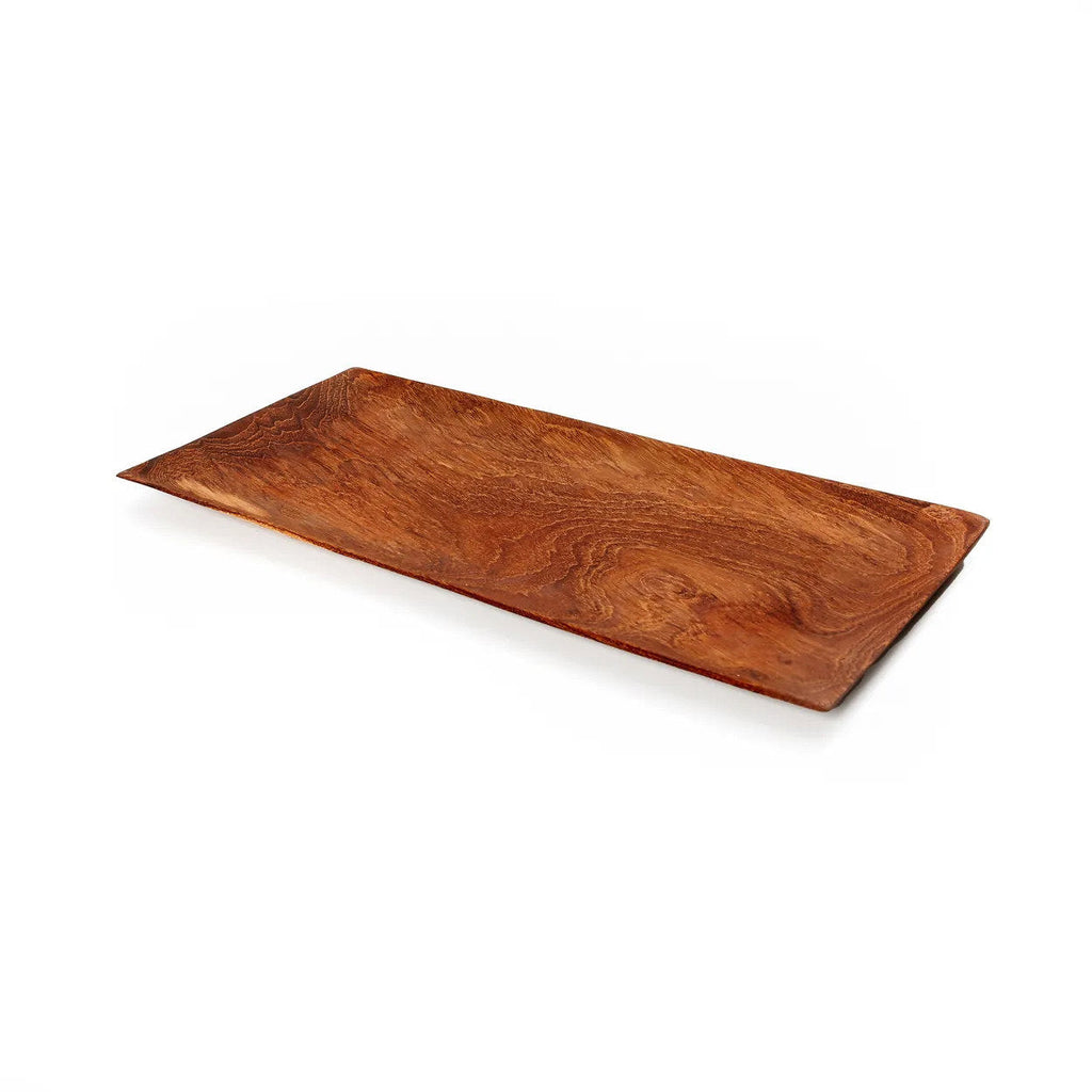 Teakholz Sushi Brett M | Rechteckiges Holz Servierbrett Natur
