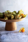 Teak Wood Cake Stand S – Root Wood Cake Platter