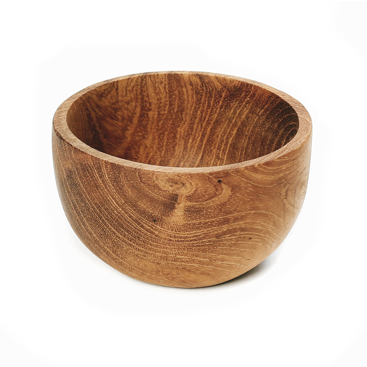 Teakholz Mini Gewürzschale XS | Rustikale Salzschale Natur