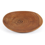 Teakholz Teller 3er-Set Rund | Holz Servierteller Set XS/M/L