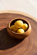 Teak Wurzelholz Obstschale | Natur Holzschüssel Unikat