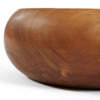 Teak Wurzelholz Obstschale | Natur Holzschüssel Unikat