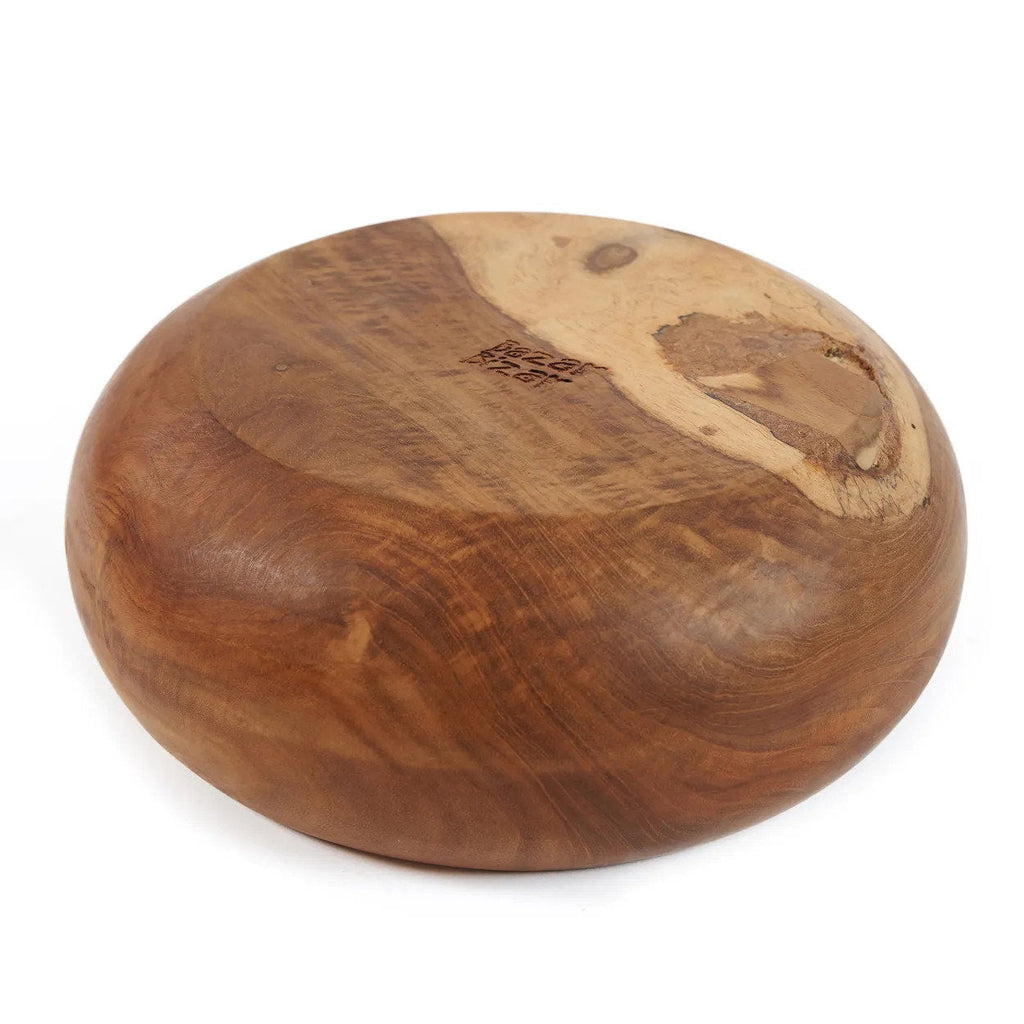 Teak Wurzelholz Obstschale | Natur Holzschüssel Unikat