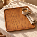 Teak Wood Plate Set – 3-Piece Combo Set (XS, S, M)