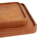 Teak Wood Plate Set – 3-Piece Combo Set (XS, S, M)