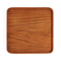 Square Real Wood Plate (S) – Teak Serving Board & Decorative Bowl