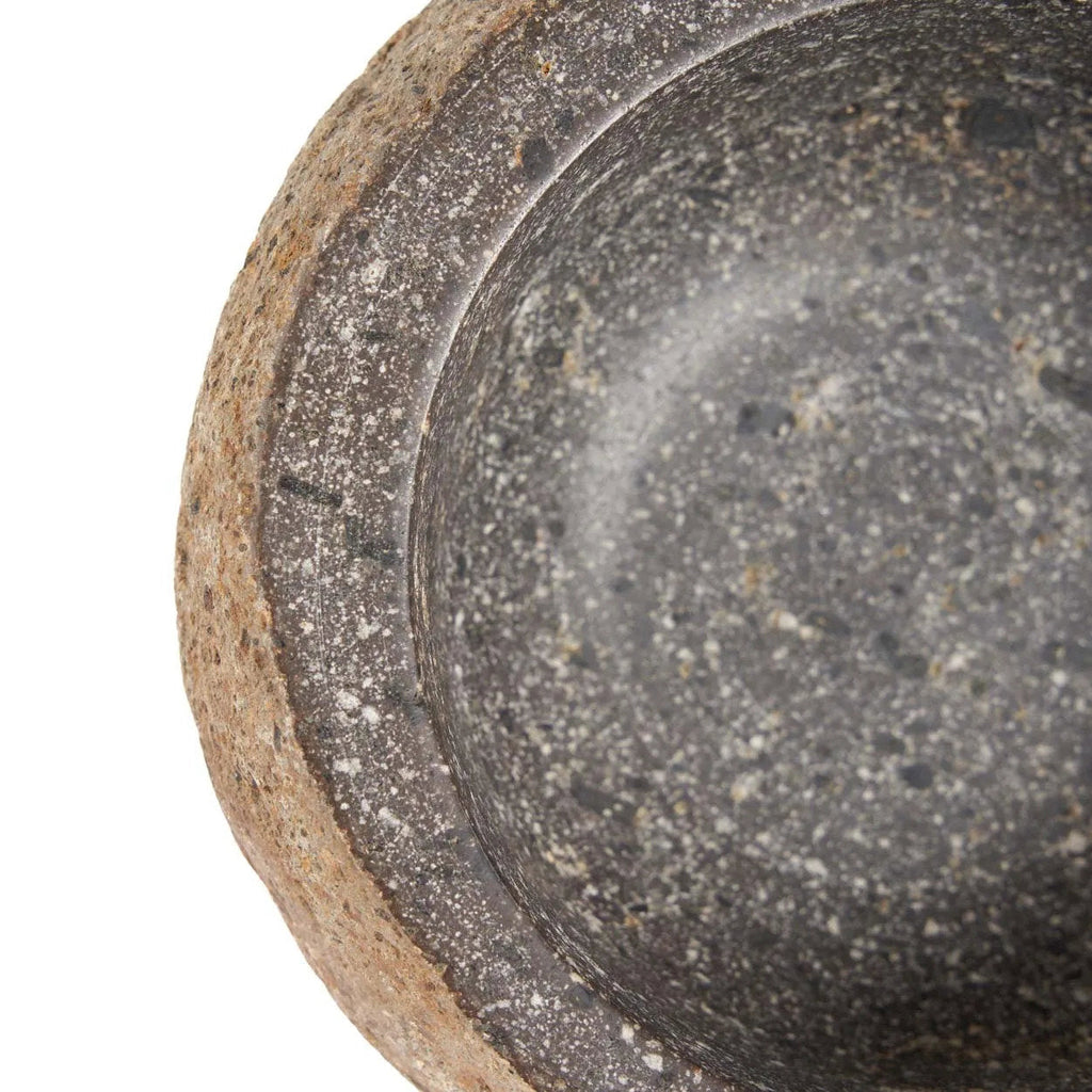 River Stone Bowl M – Natural Stone Bowl Black
