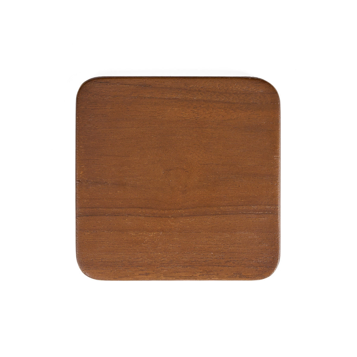 Holz Untersetzer Eckig Smooth | Natur Glasuntersetzer Dunkelbraun