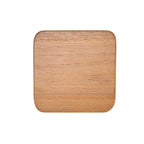 Set of 4 Smooth Mix Coasters – Genuine Teak Wood Coaster Set, Square