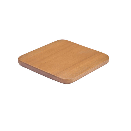 Holz Untersetzer Eckig Smooth | Natur Glasuntersetzer Hellbraun