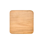 Holz Untersetzer Eckig Smooth | Natur Glasuntersetzer Glatt