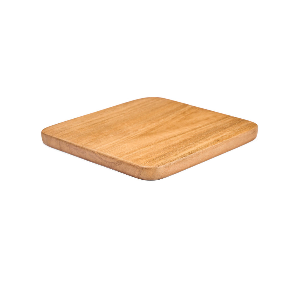 Holz Untersetzer Eckig Smooth | Natur Glasuntersetzer Glatt