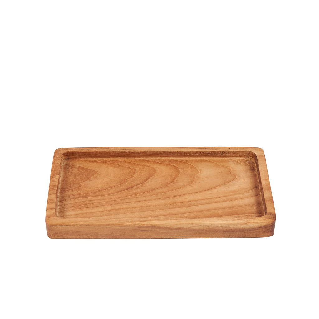 Holz Serviertablett S Natural | Rechteckiges Holztablett Natur