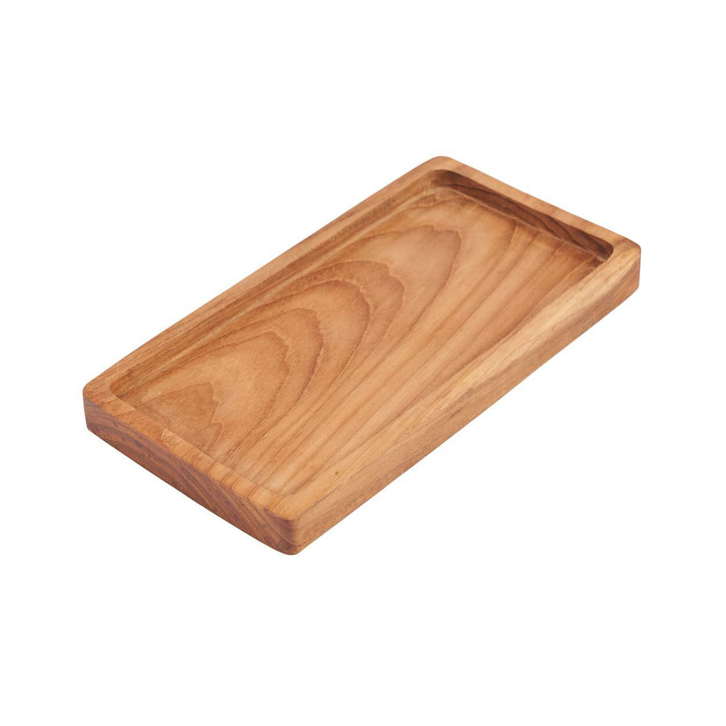 Holz Serviertablett S Natural | Rechteckiges Holztablett Natur